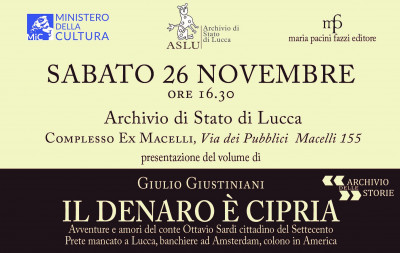 cover Il denaro è cipria Avventure e amori del conte Ottavio Sardi cittadino del Settecento, prete mancato a Lucca, banchiere a Amsterdam, colono in America